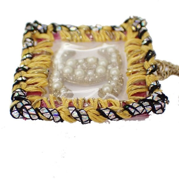 CHANEL CC Logo Chain Necklace Imitation Pearl Gold France Accessory - Picture 12 of 14